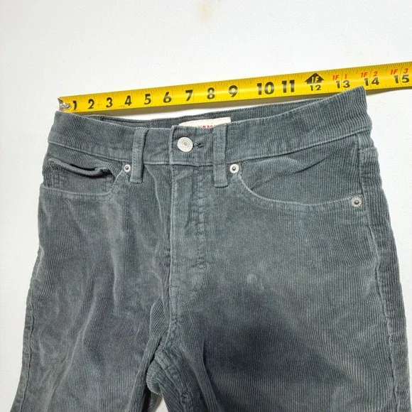 Lucky Brand Stevie High Rise Corduroy Flare Pants 27 Sage - Picture 4 of 9